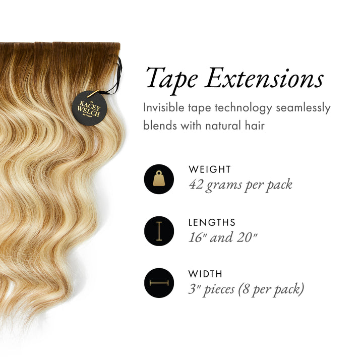 Berlin Blonde - Invisible Tape Extensions - Warm Blonde
