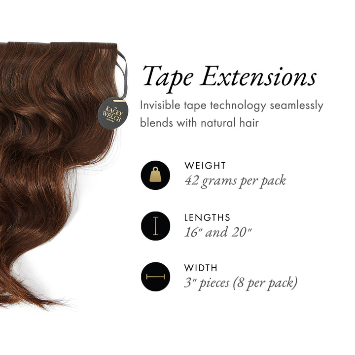 Goodnight Tokyo - Invisible Tape Extensions - Deep Brunette