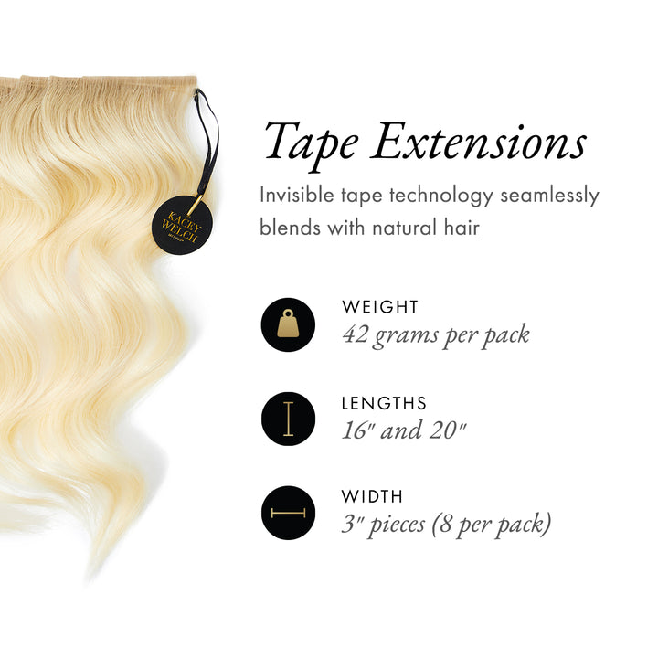 London Calling - Invisible Tape Extensions - Blondest Blonde