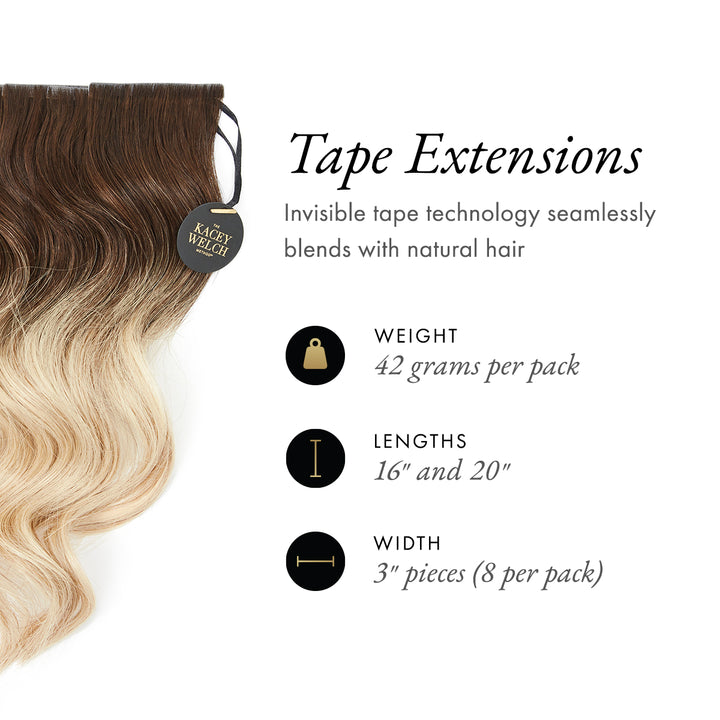 Manhattan Twist - Invisible Tape Extensions - Multidimensional Bronde